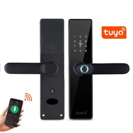 SmartX WiFi Fingerprint Door Lock Tuya Smart Life App – 6 Unlock Options (SX-578)